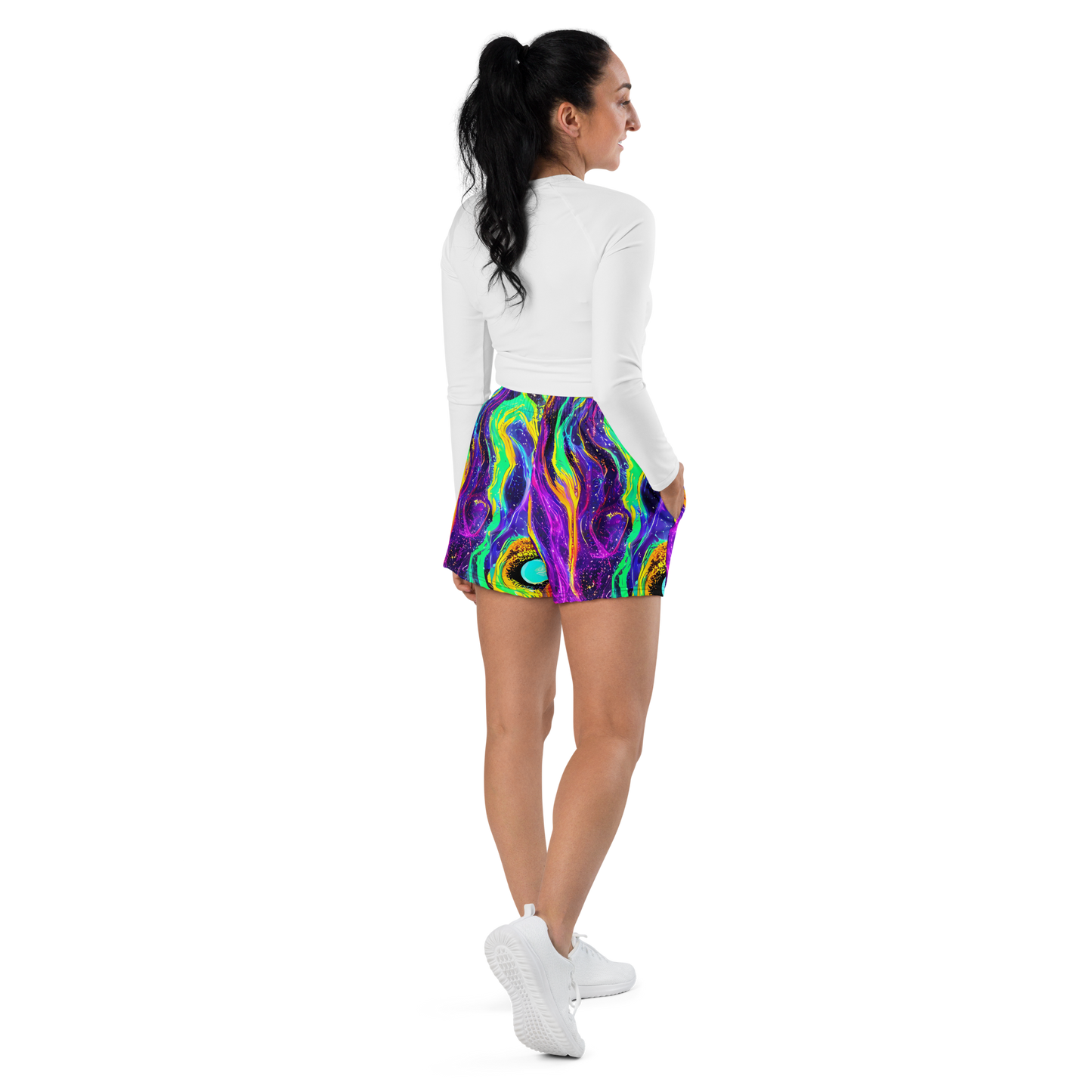 Women’s Athletic Shorts - Jackson Swirl