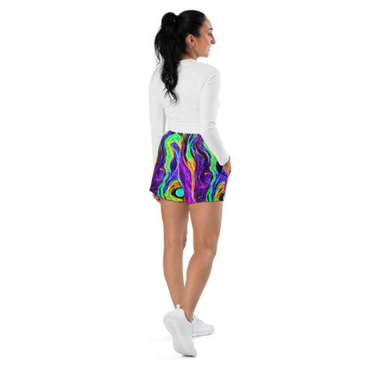 Women’s Athletic Shorts - Jackson Swirl