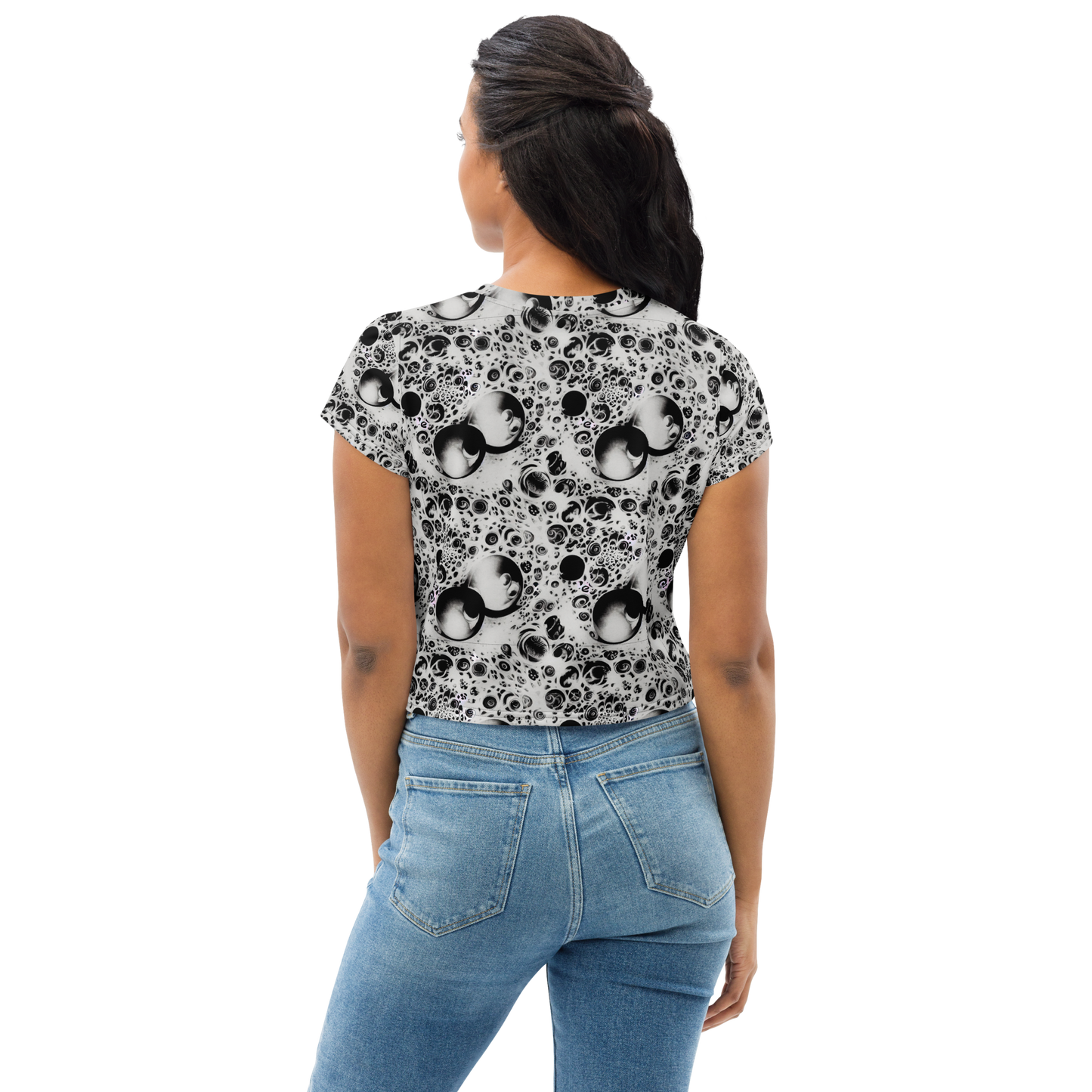 Women's Crop Tee - Crater Swirl