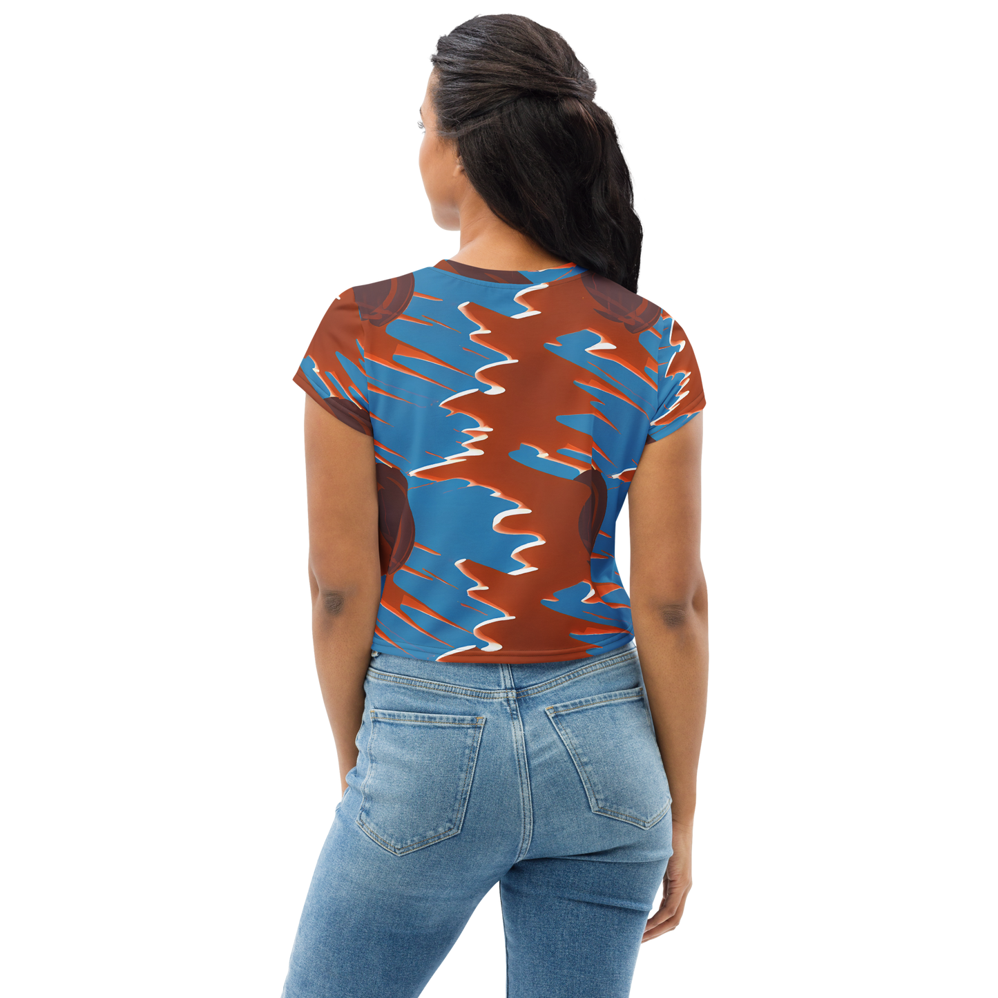 Women's Crop Tee - Desert Vortex