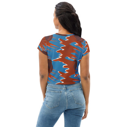 Women's Crop Tee - Desert Vortex