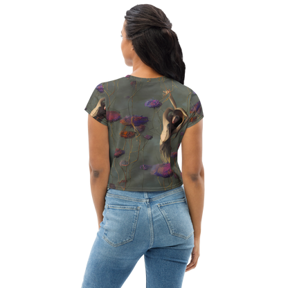 Women's Crop Tee - Ethereal Bloom