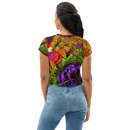 Women's Crop Tee - Neon Glyphworks