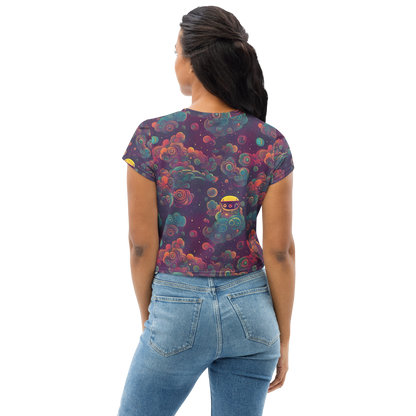 Women's Crop Tee - Nebula Dreamscape