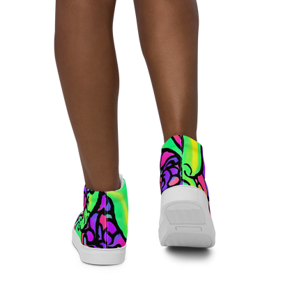 Women's High Top Canvas Shoes - Kent's Crescendo