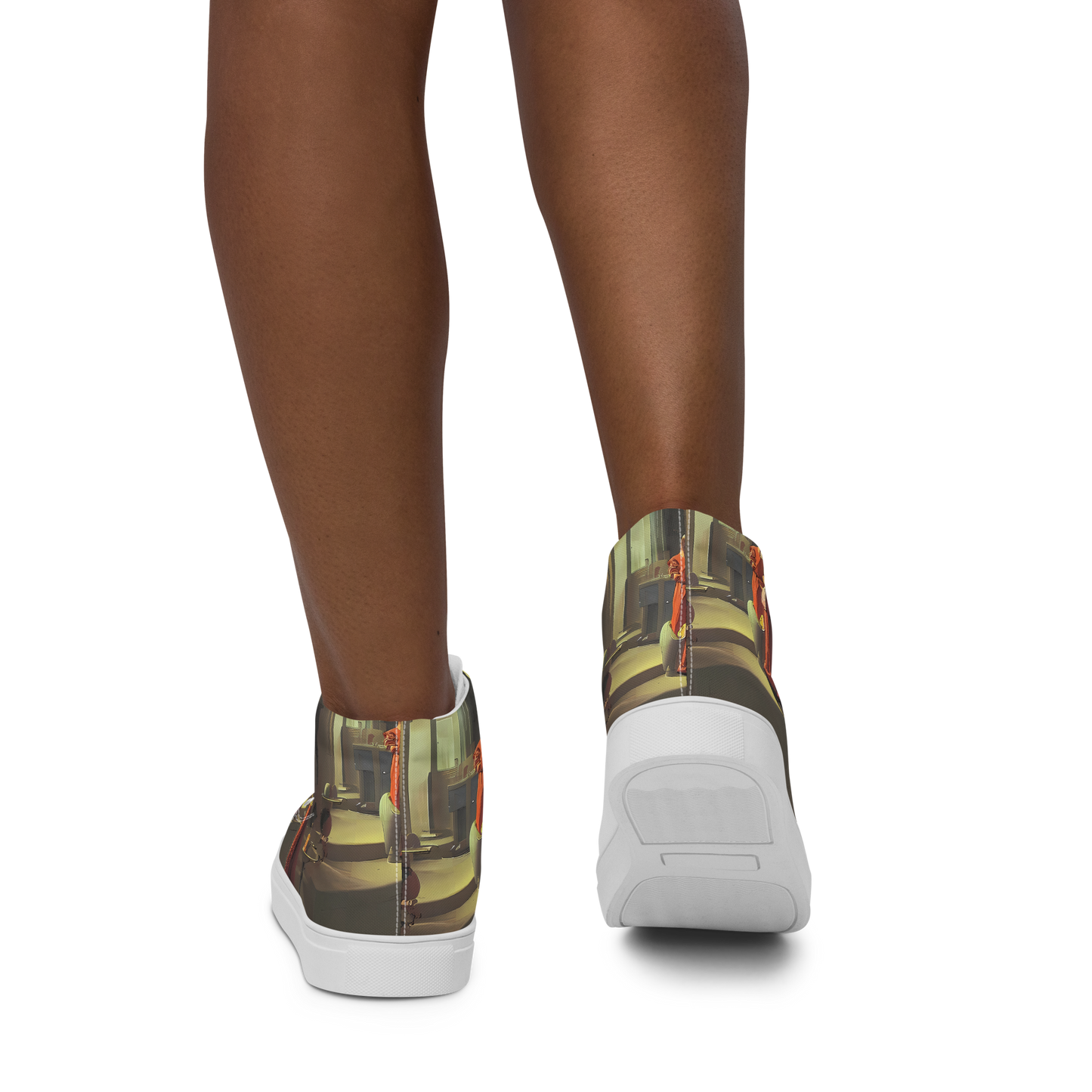 Women's High Top Canvas Shoes - Surreal Shadows