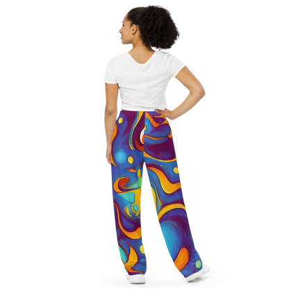 Wide-Leg Pants - Pelton Swirl