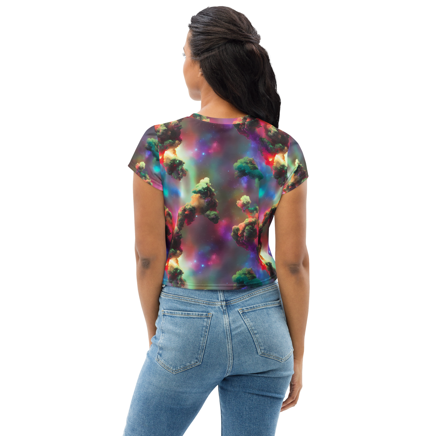 Women's Crop Tee - Nebula Dreams