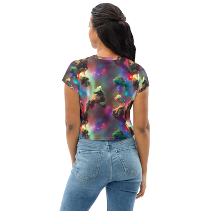 Women's Crop Tee - Nebula Dreams