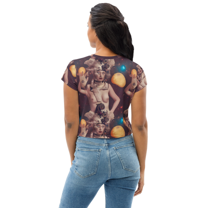 Women's Crop Tee - Nebula Siren