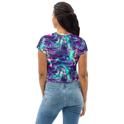 Women's Crop Tee - Synthwave Surge