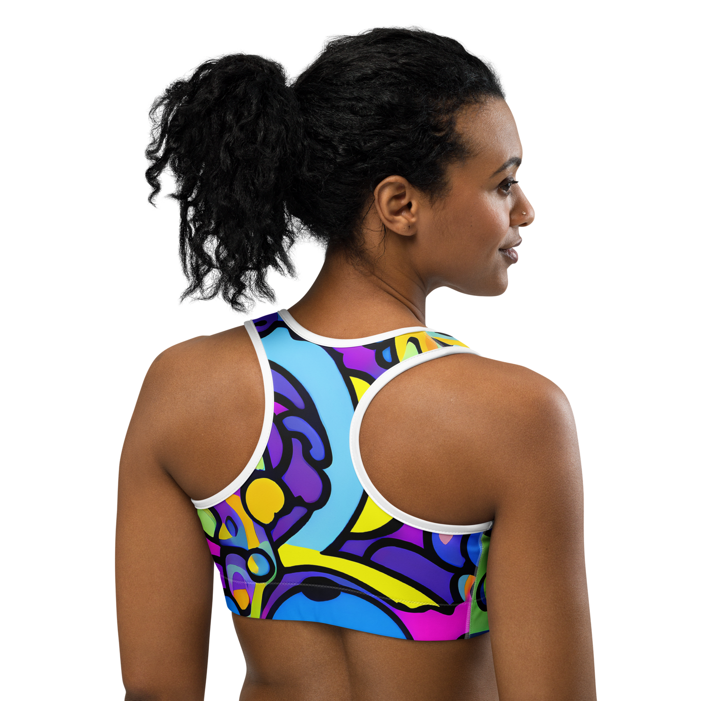 Sports Bra - Radiant Lagoon