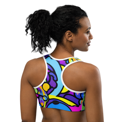 Sports Bra - Radiant Lagoon