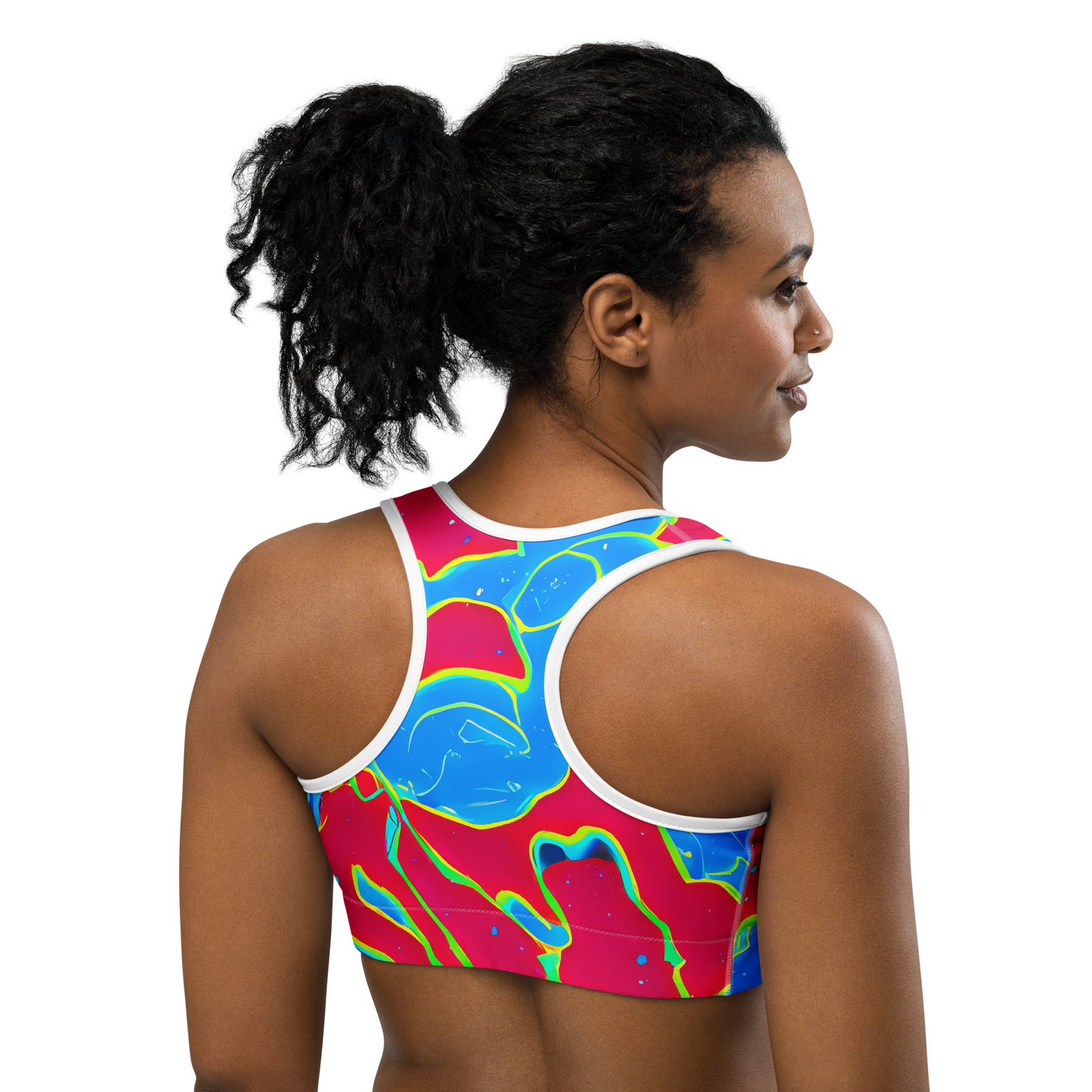 Sports Bra - Electric Bloom