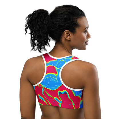 Sports Bra - Electric Bloom