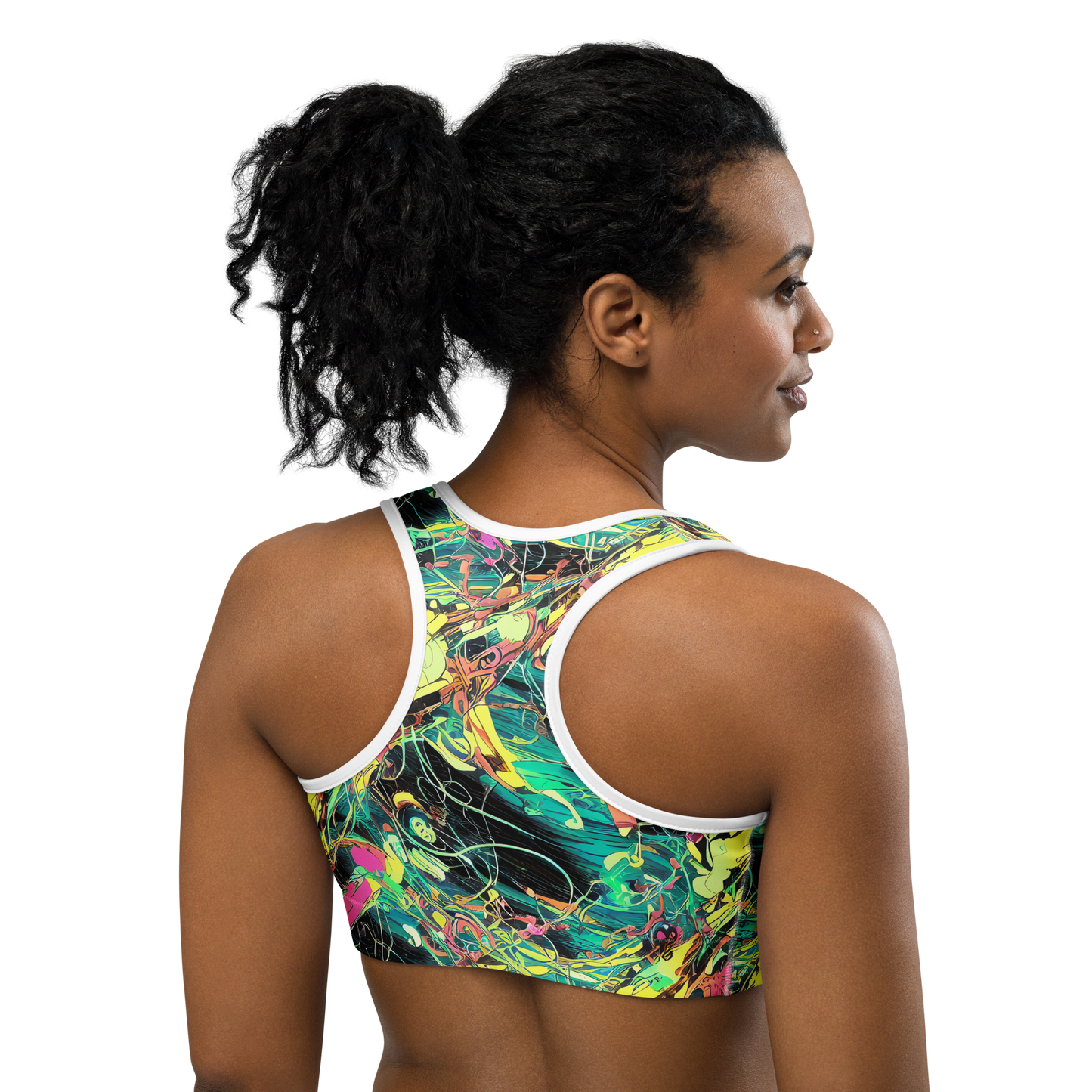 Sports Bra - Cyborg Whirl