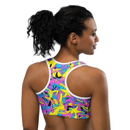 Sports Bra - Neon Jive