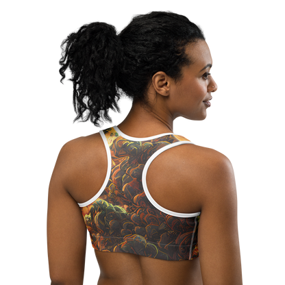 Sports Bra - Volcanic Cascade