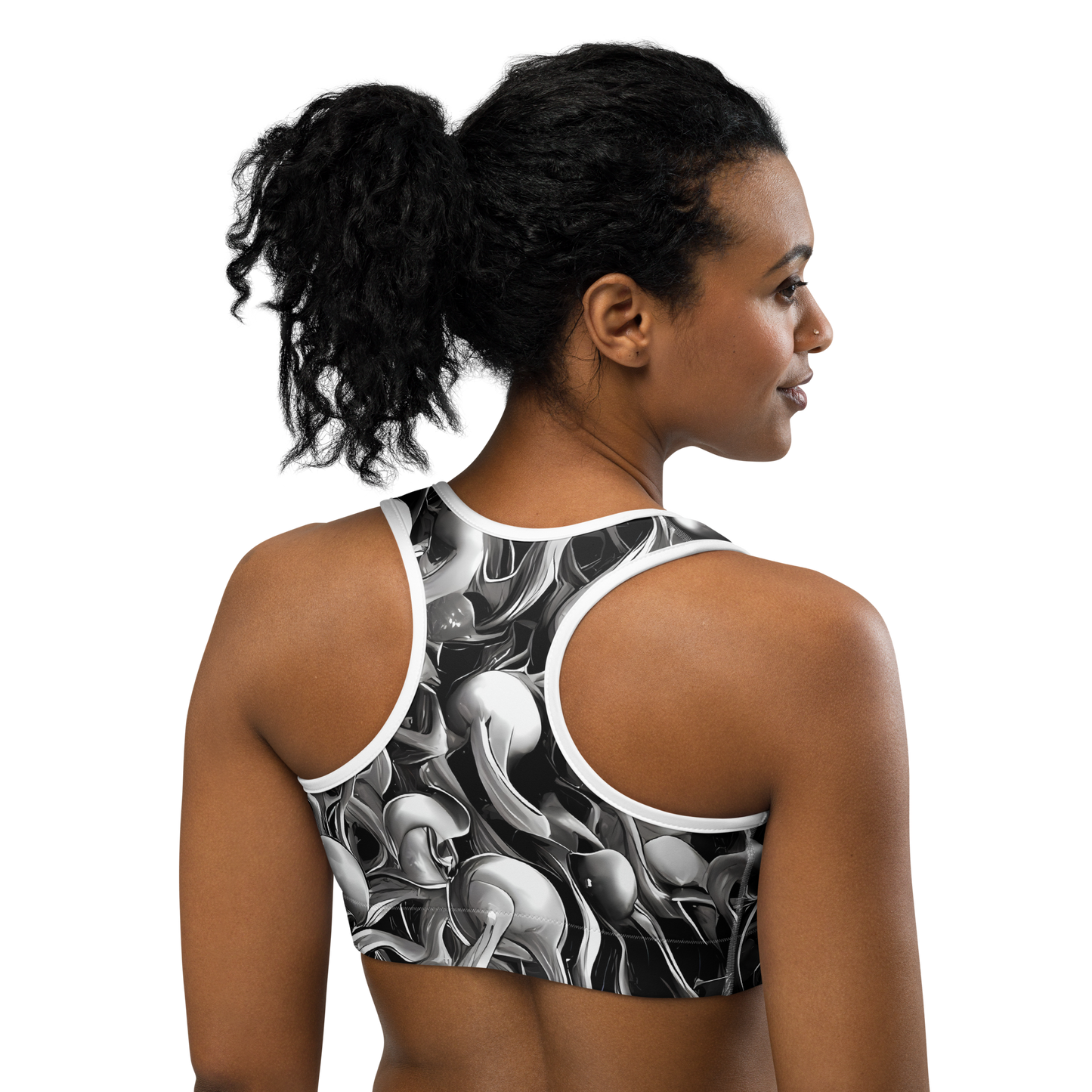 Sports Bra - Fluid Monochrome