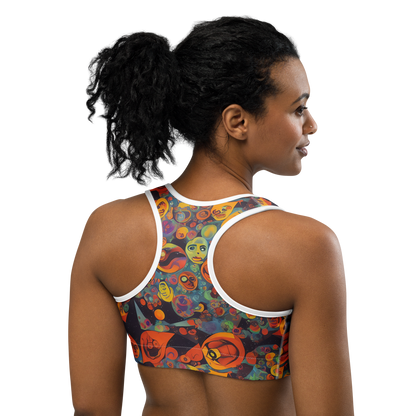 Sports Bra - Galactic Faces