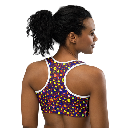 Sports Bra - Cosmic Dotscape