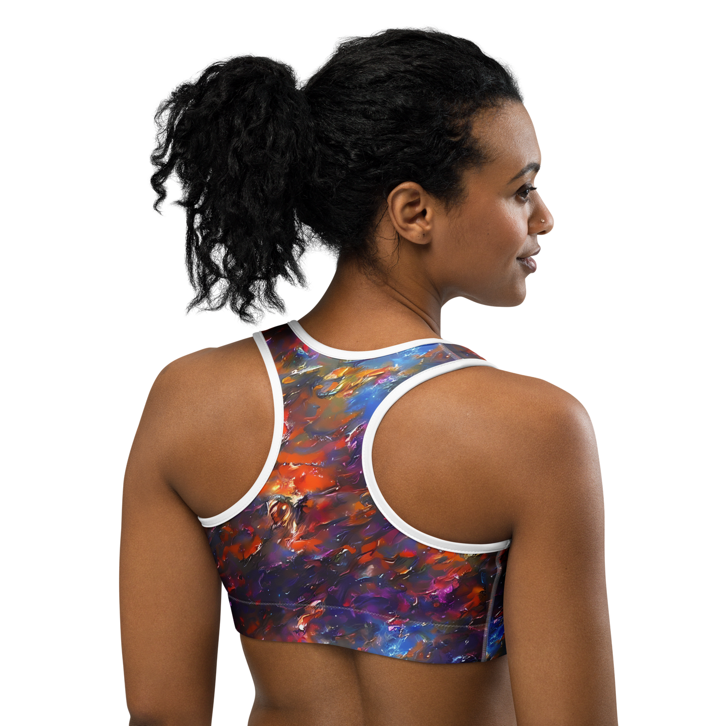 Sports Bra - Auroral Ripples