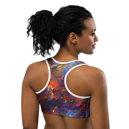 Sports Bra - Auroral Ripples