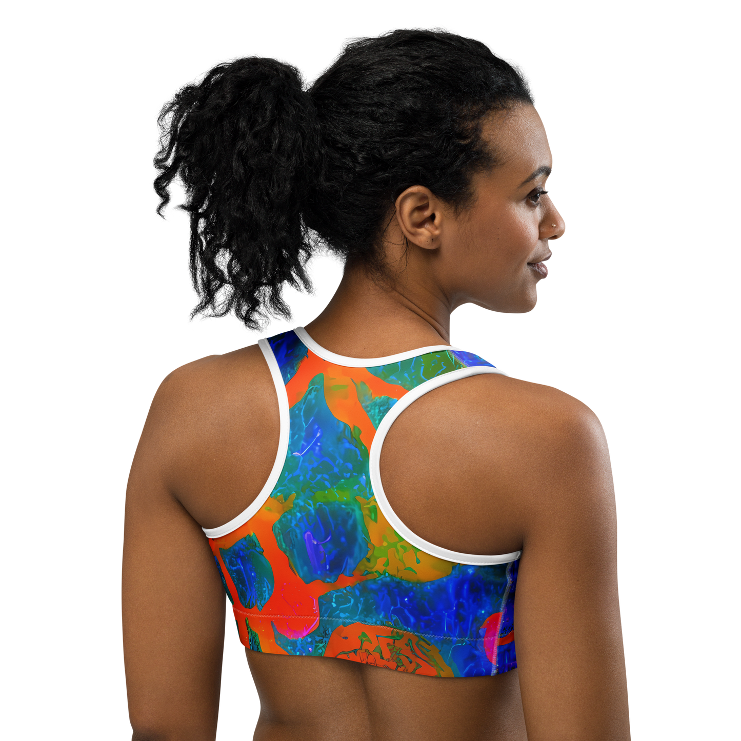 Sports Bra - Vibrant Mosaic