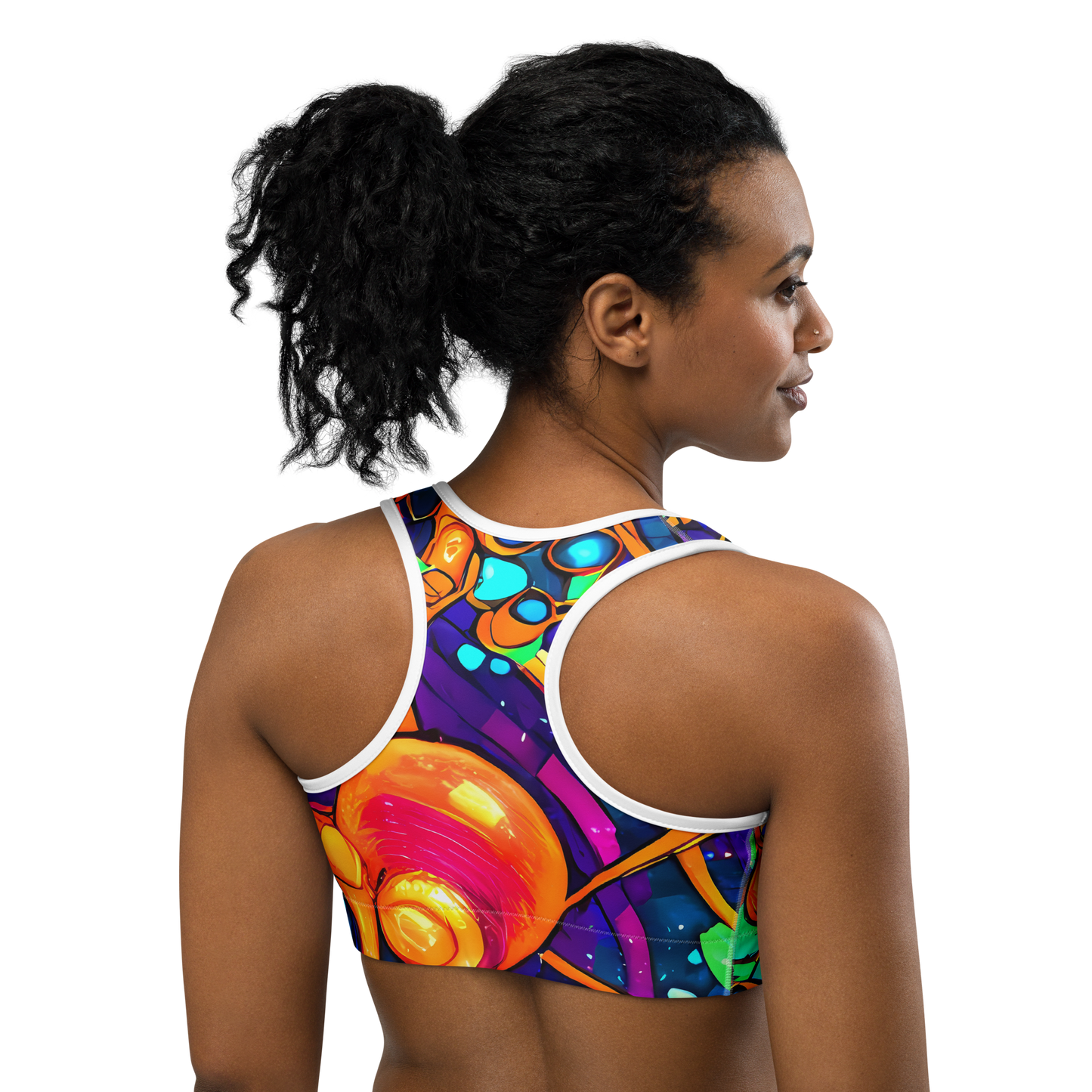 Sports Bra - Iridescent Nebula