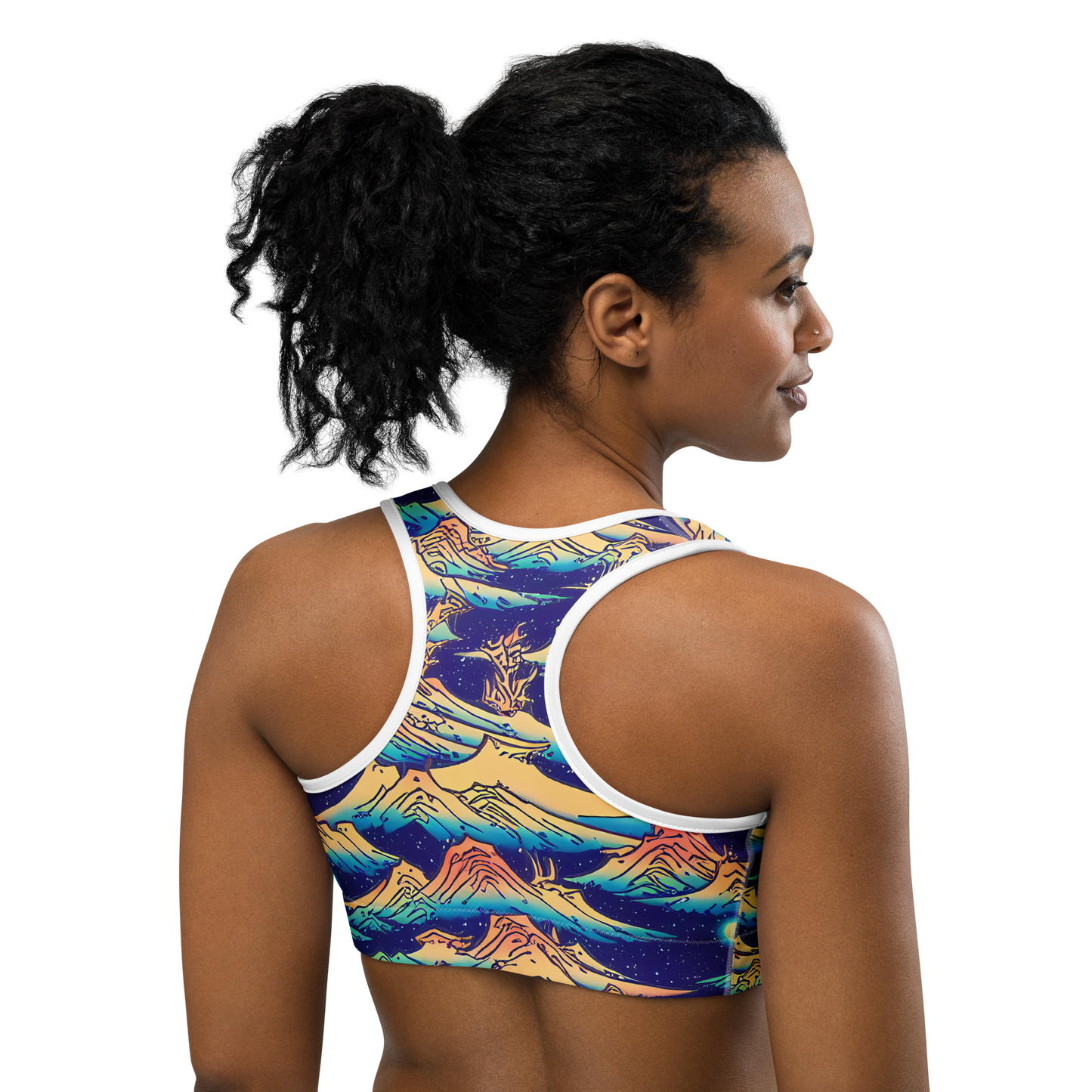 Sports Bra - Mystical Mountain Mirage