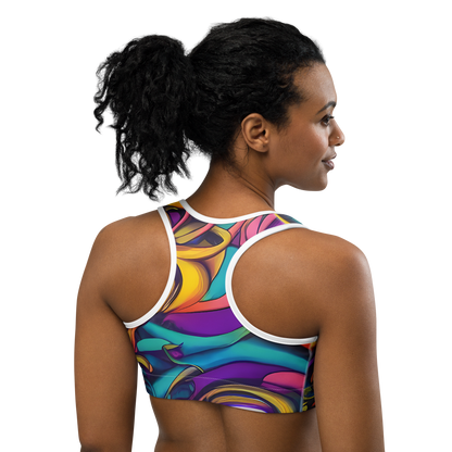 Sports Bra - Pre-Raphaelite Wave