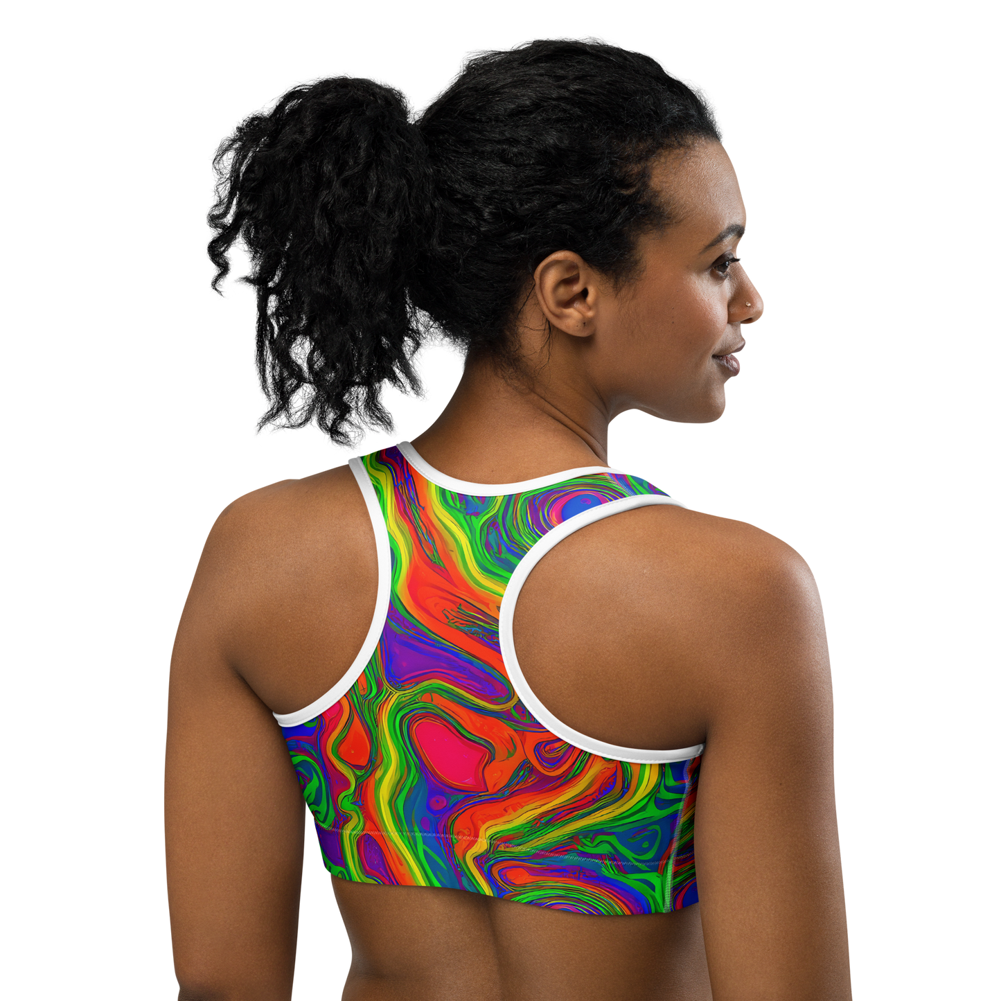 Sports Bra - Psychedelic Waves