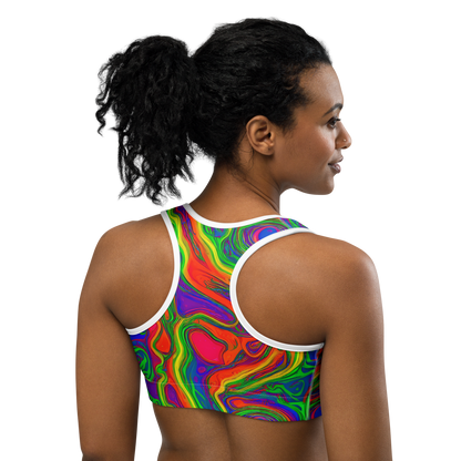 Sports Bra - Psychedelic Waves