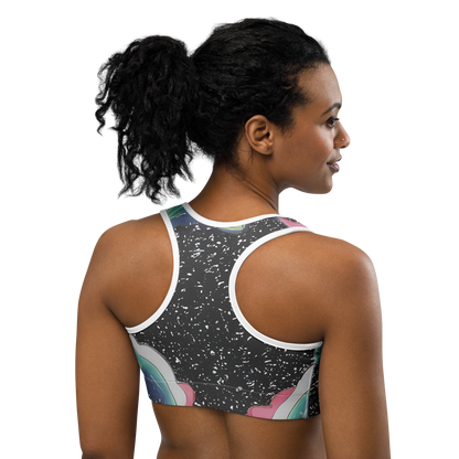 Sports Bra - Lunar Waves