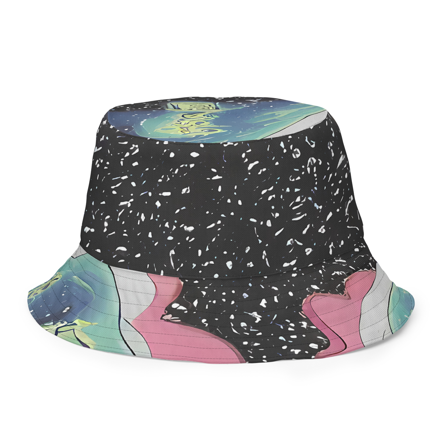 Reversible Bucket Hat - Lunar Waves