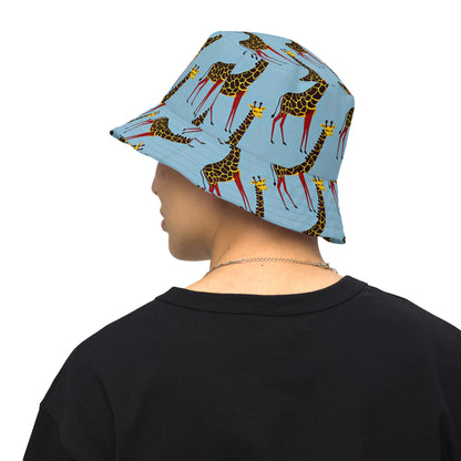 Reversible Bucket Hat - Giraffe Groove