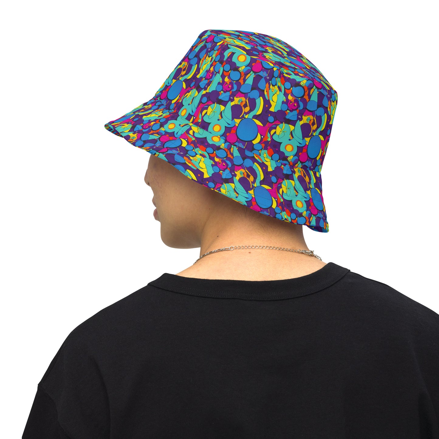 Reversible Bucket Hat - Psychedelic Harmony