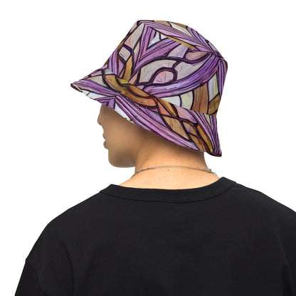 Reversible Bucket Hat - Stained Glass Whirl