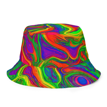 Reversible Bucket Hat - Psychedelic Waves