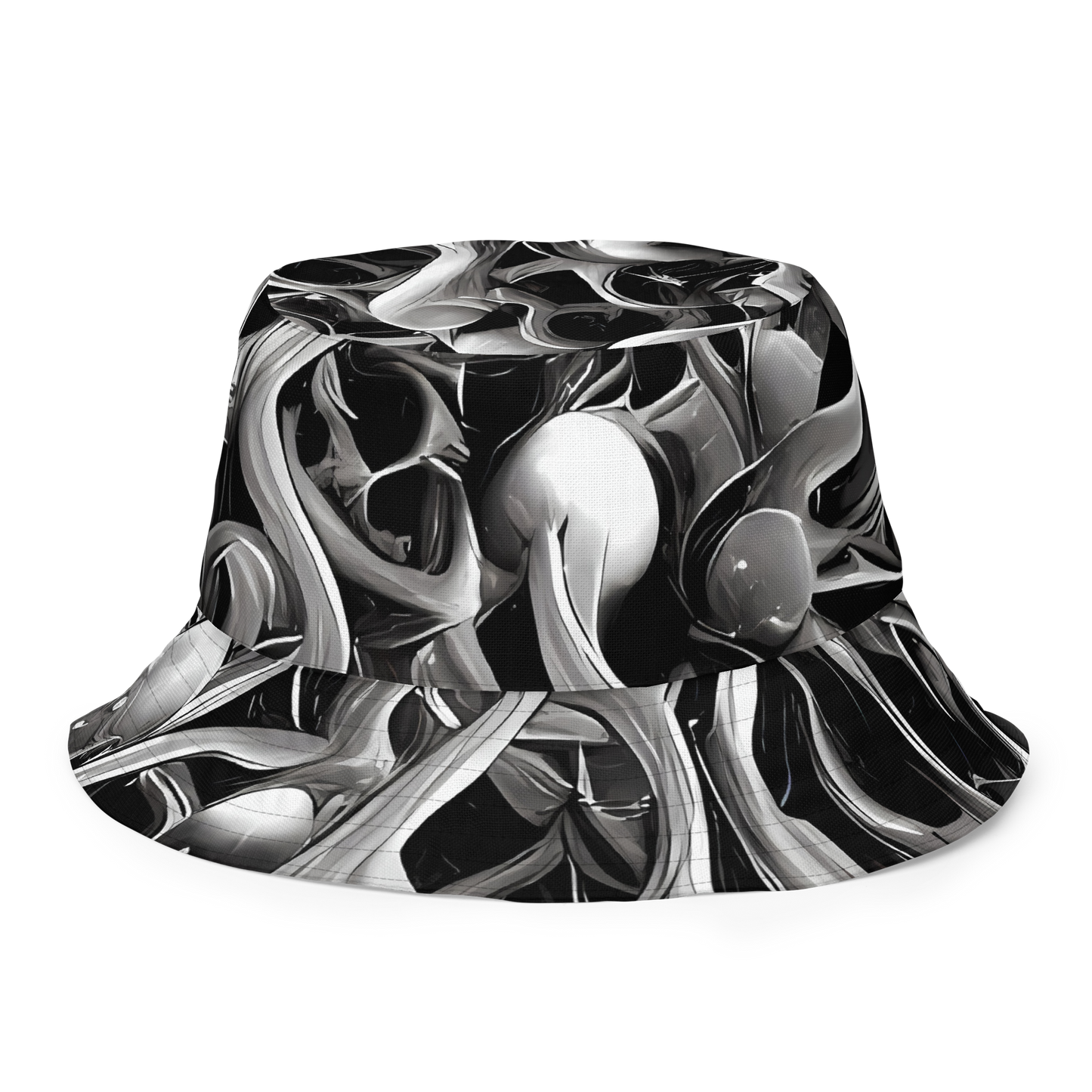 Reversible Bucket Hat - Fluid Monochrome