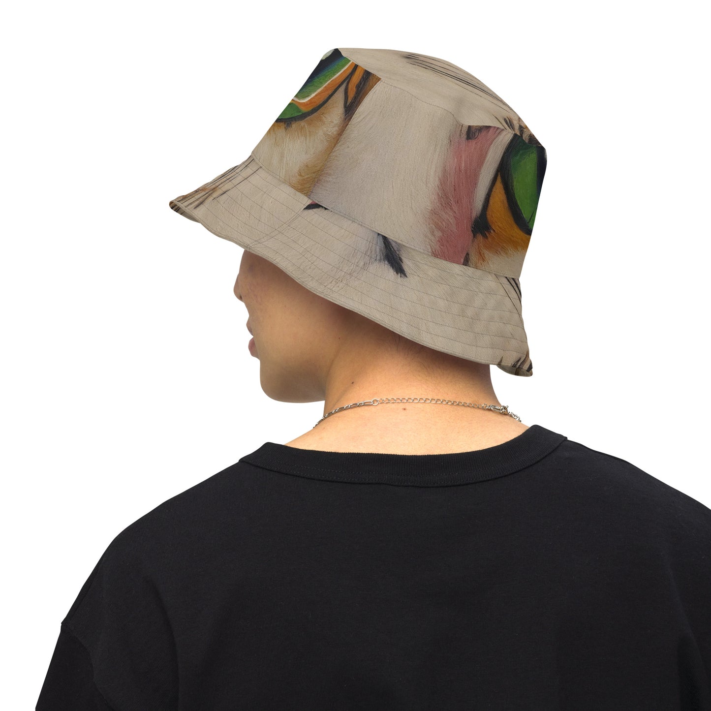 Reversible Bucket Hat - Emerald Gaze