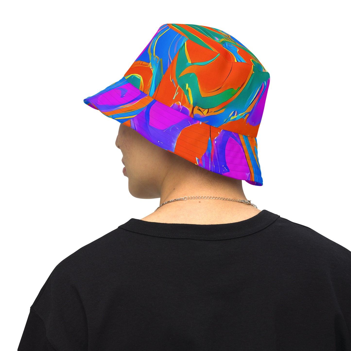 Reversible Bucket Hat - Childish Strokes