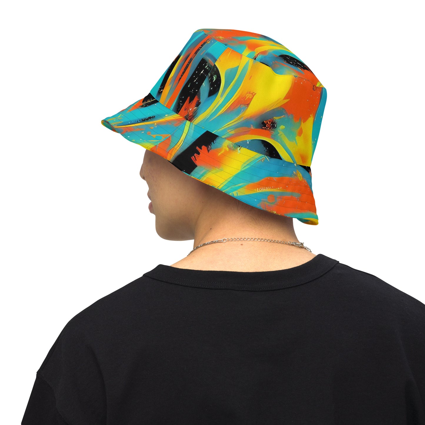 Reversible Bucket Hat - Solar Swoosh