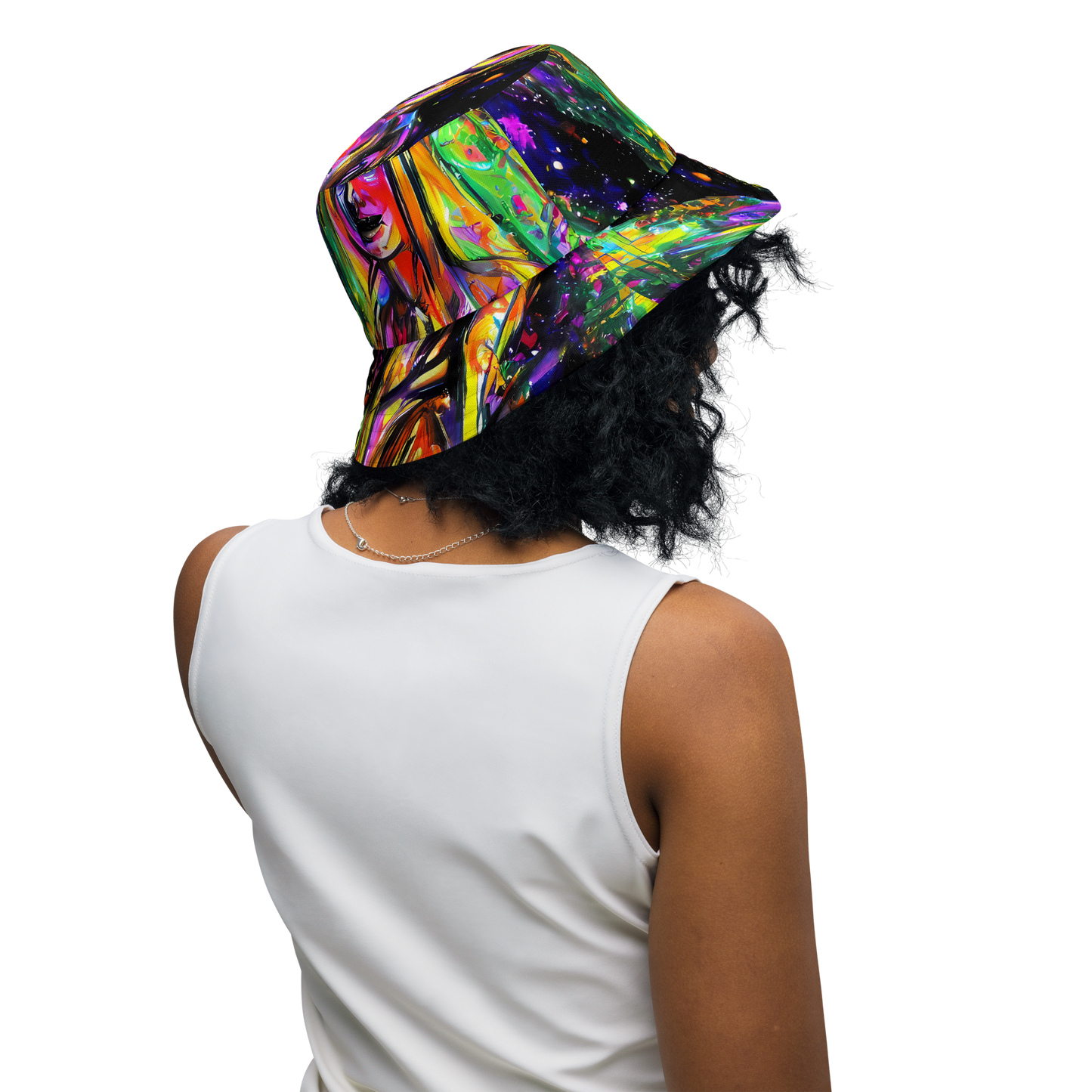 Reversible Bucket Hat - Galactic Flamenco