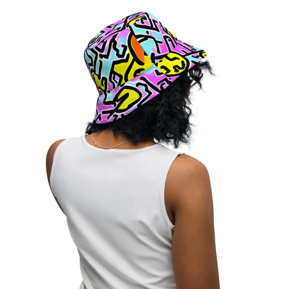 Reversible Bucket Hat - Punk Doodles