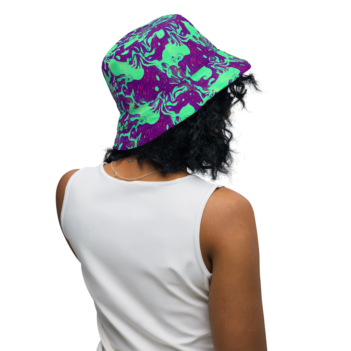 Reversible Bucket Hat - Alien Ripples