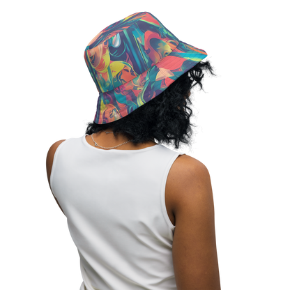 Reversible Bucket Hat - Neon Aurora