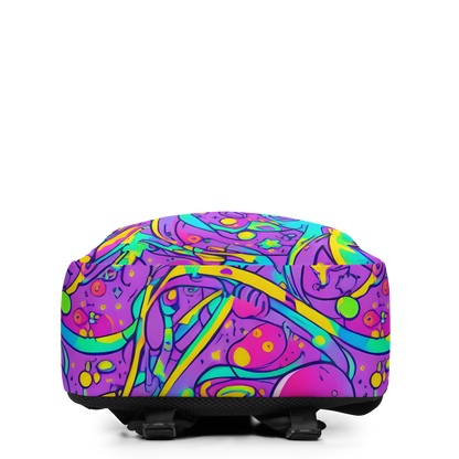 Minimalist Backpack - Neon Galaxy Whirl