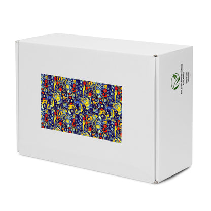 Men's High Top Canvas Shoes - Dynamic Doodles