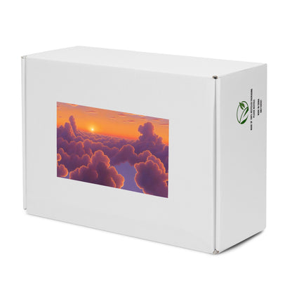 Men's High Top Canvas Shoes - Cotton Candy Dreams